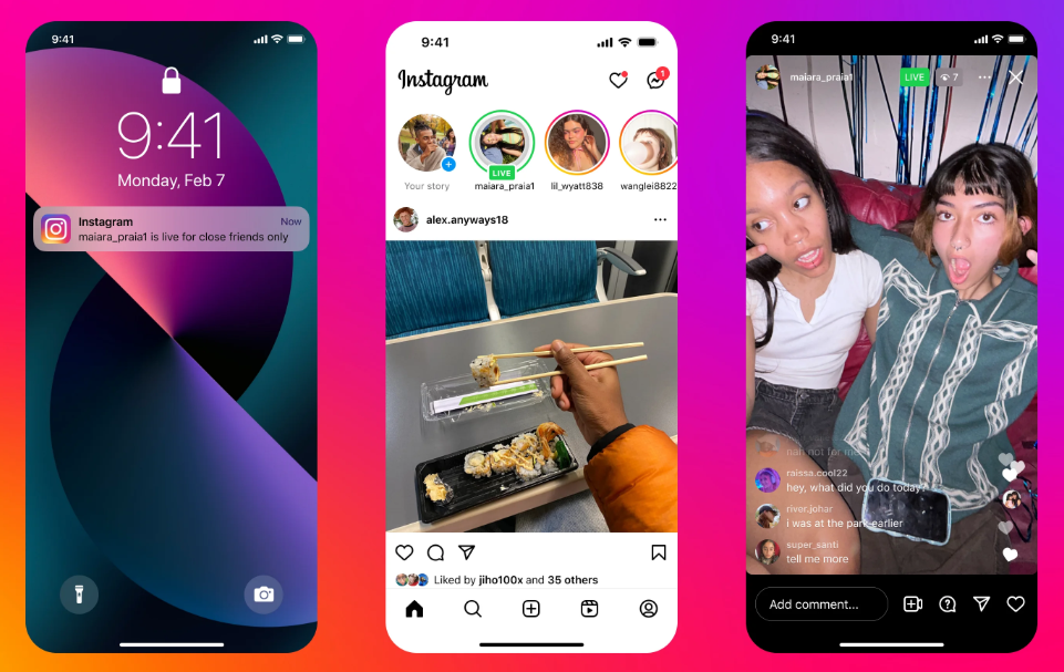 social media live streaming